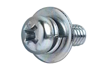 鉄(+) ナベ頭セムス小ねじ P＝3(薄板用)(バネ座+JIS平座 組込)